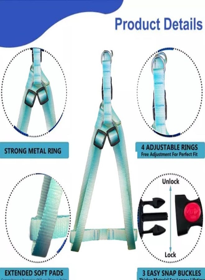 KittuPet Dog Harness No Pull with Leash Set, Reflective Pet Harness with Breathable Mesh Easy Control Front Clip for Small Medium Large Dogs (Medium, Green) 15Mm - Image 4